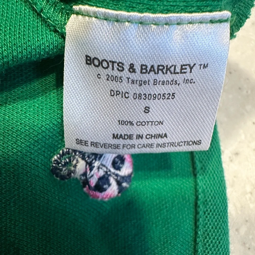 Boots and Barkley Dogs Preppy Shirt Size Small (7-12 lbs) Green & Pink. …